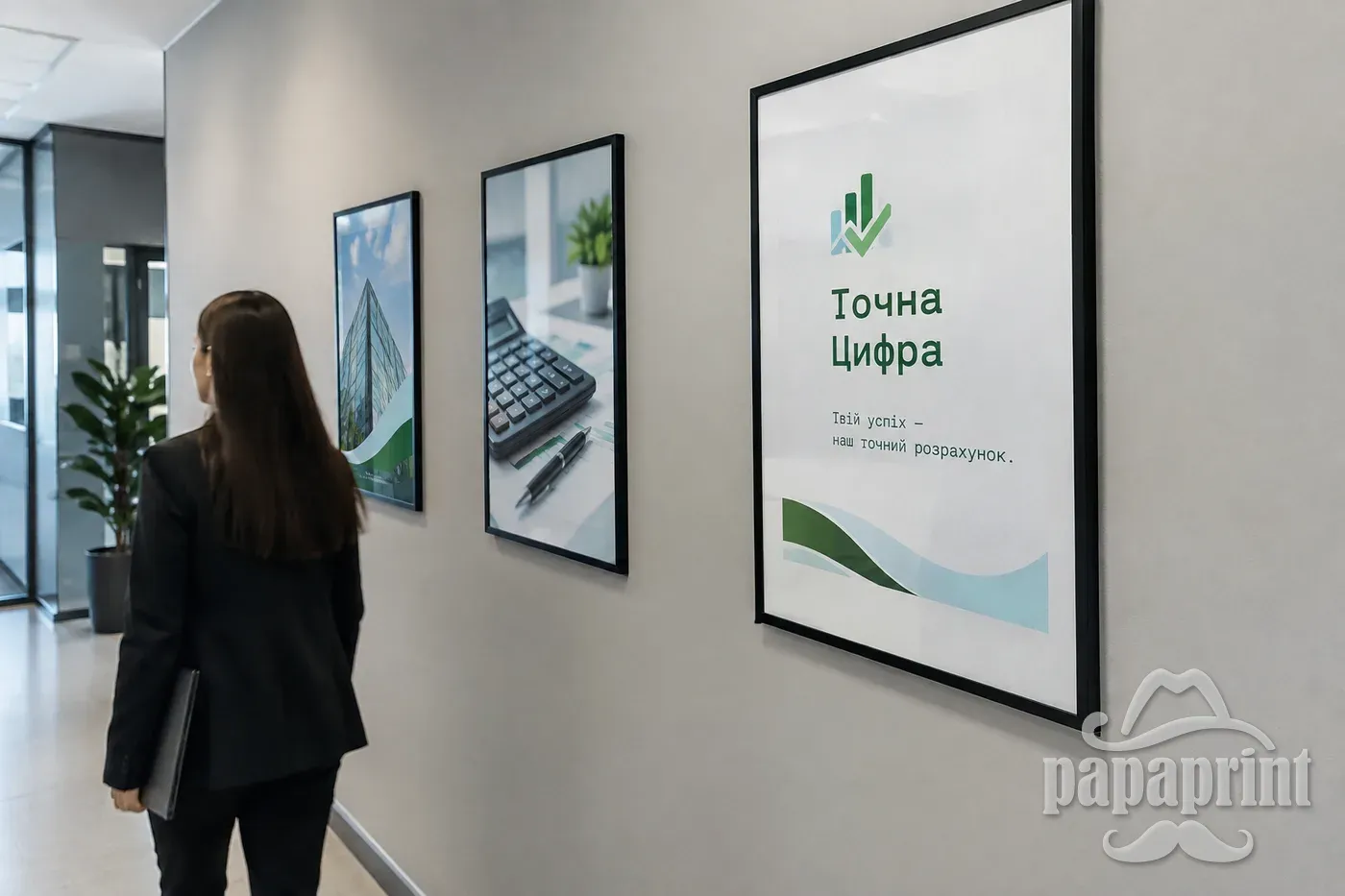 Інтер'єрний друк: фоторамки для офісу Точна Цифра
