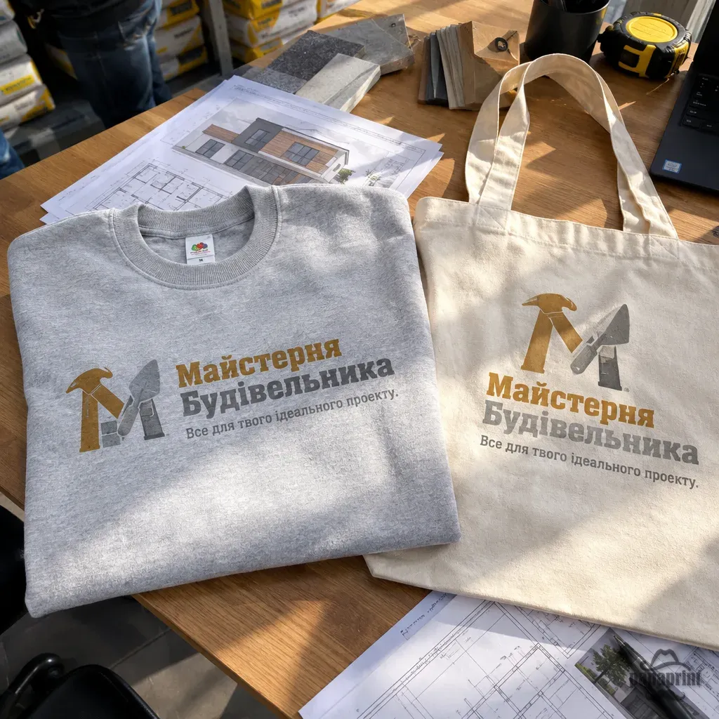 Комплект світшот+шопер Майстерня Будівельника