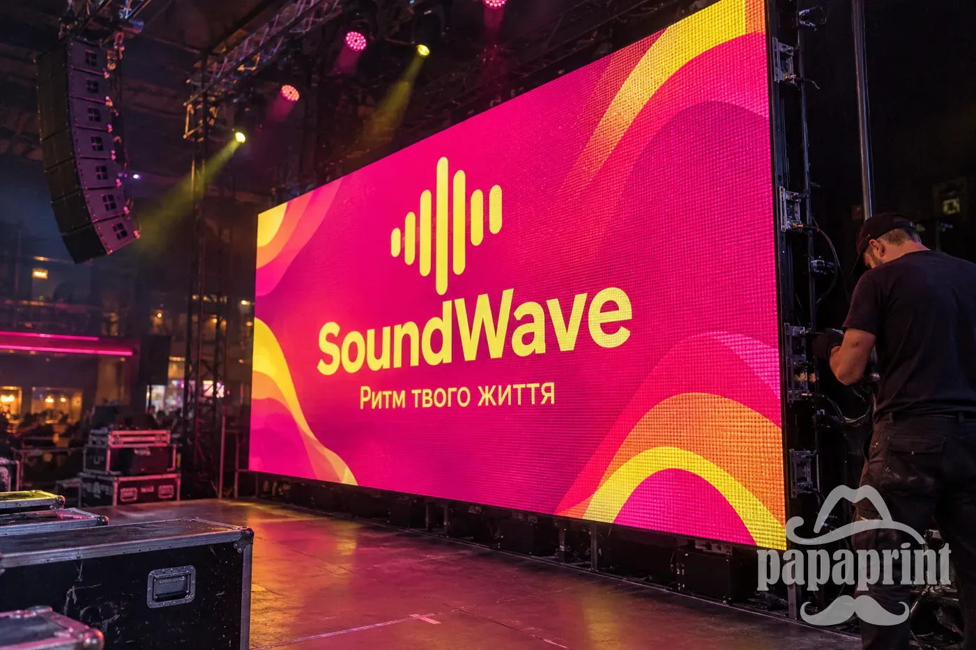 Оренда LED-екрану SoundWave на концертній сцені