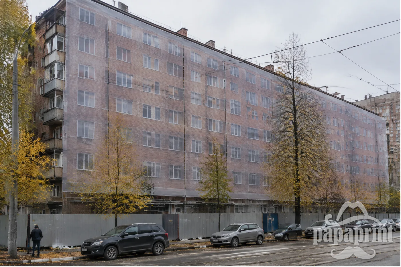 Закриття фасадів сіткою