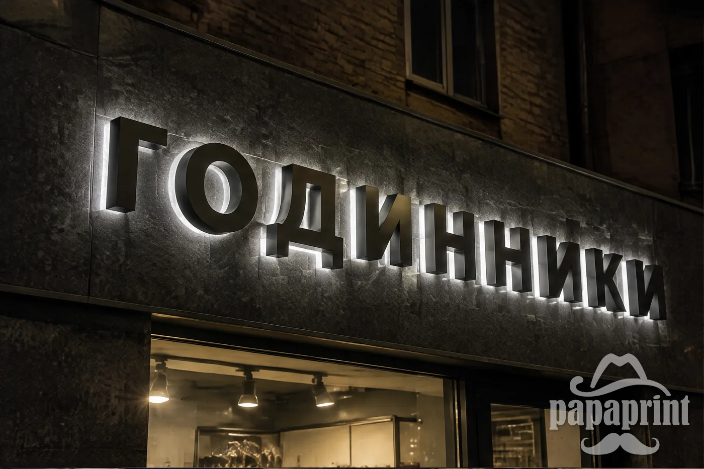 Об'ємні літери з підсвіткою: види підсвітки і матеріали