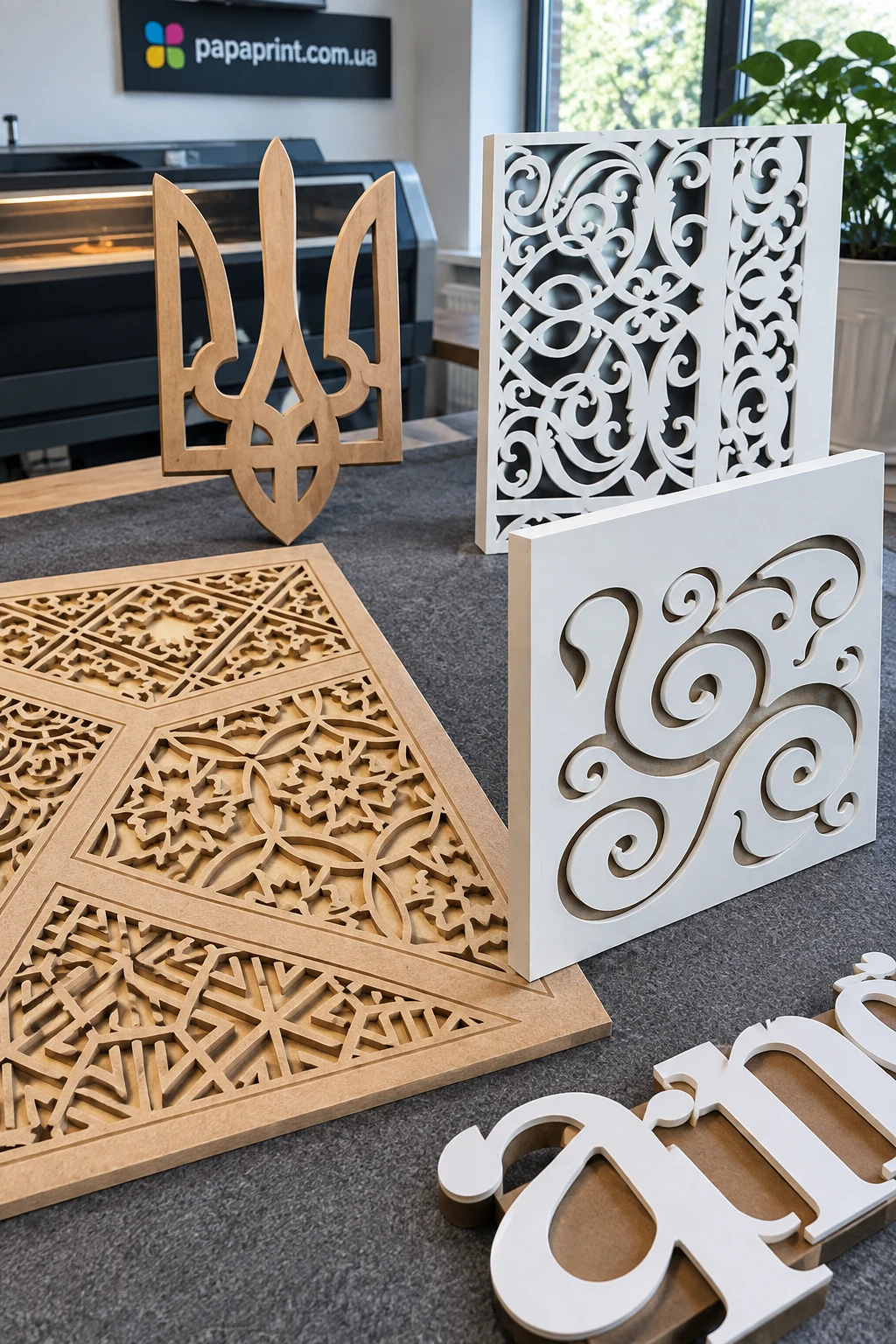 Фрезерна порізка декоративних елементів і візерунків