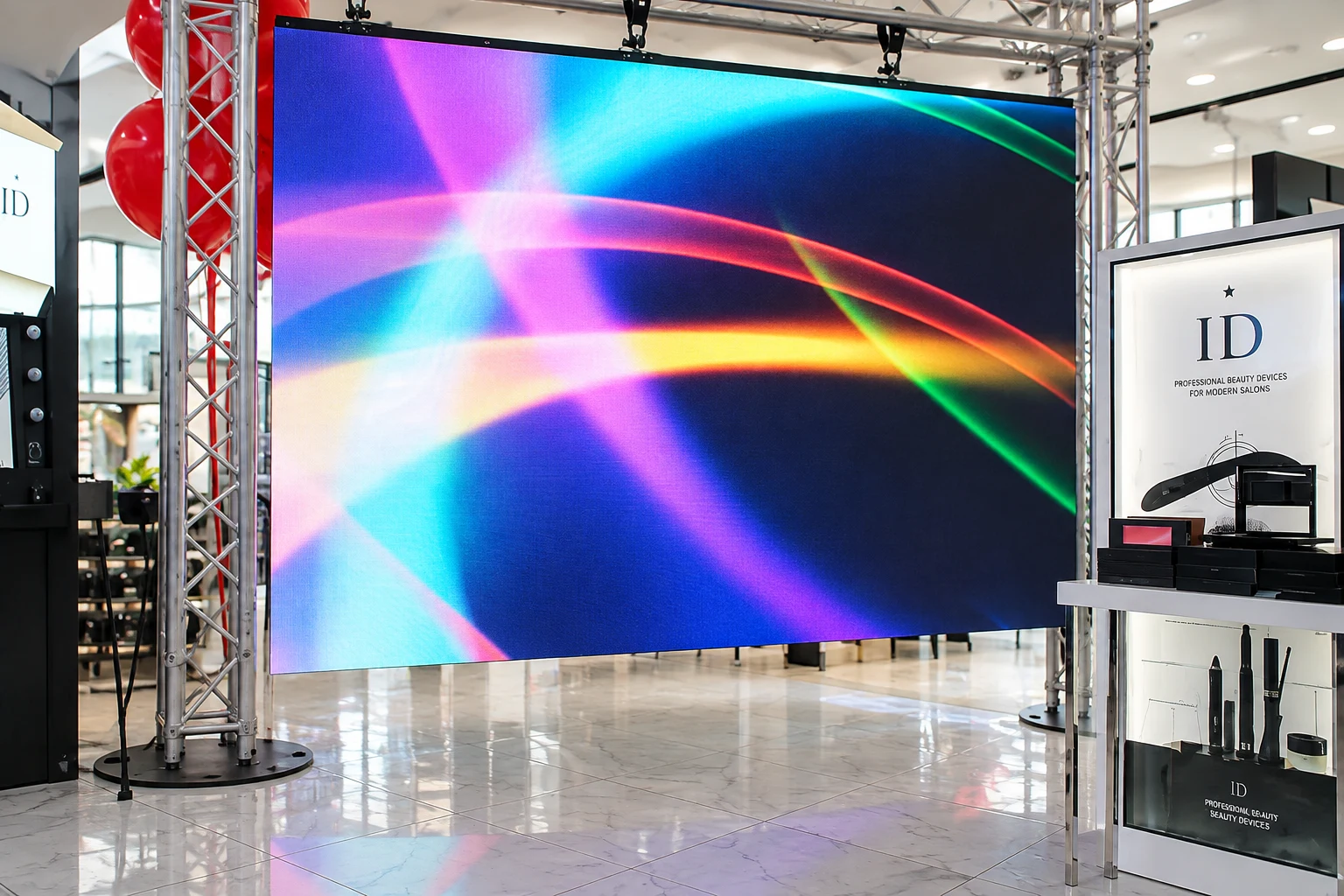 LED-екран великого формату на виставковому стенді