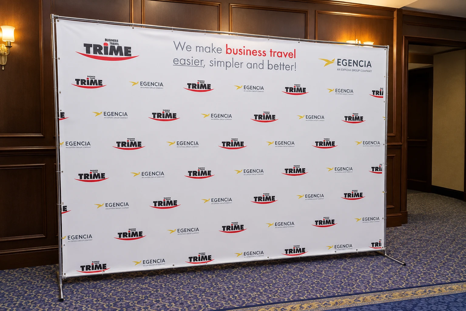 Бренд-wall Хром Стандарт з логотипами TRIME та EGENCIA